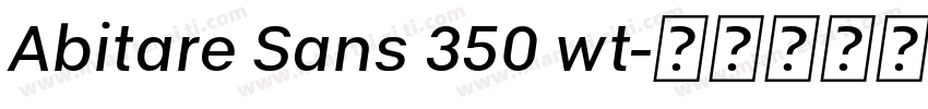 Abitare Sans 350 wt字体转换